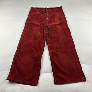 GAP Rust Corduroy High Rise Wide Leg Pant 12